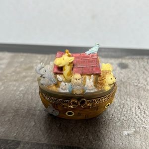 Vintage Noah's Ark Trinket Box, A New Beginning, Papel Giftware 1998